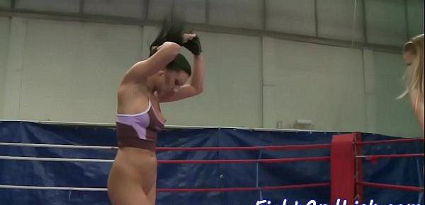  Amateur wrestling lezzies in sixtynine pose